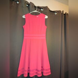 Charming Pink Sleeveless Size 6 Dress